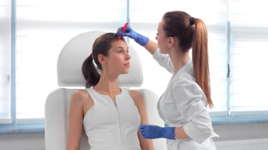 Preparation for botulinum toxin injections.