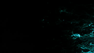 Glowing cyan filament dark title background #K4HC050q