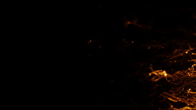 Glowing yellow filament dark title background #K4HC050y