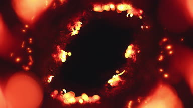 Burning hole abstract title background #K4HC029