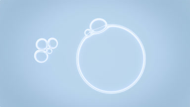 Bubble cluster of four ones moves to another connecting to it