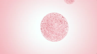 Pink drop with tiny bubbles of glycerin is dripped from dropper