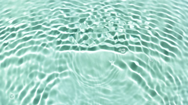Wave flowing from bottom on green mint background