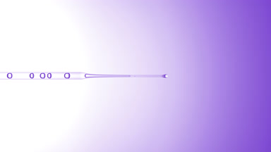Transparent drops are dripped from long chemical dropper