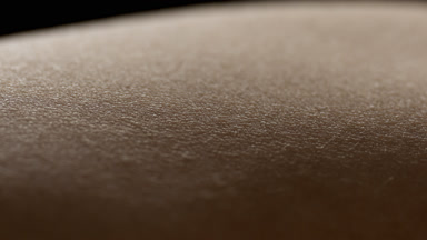 Good-looking skin of young African American female model