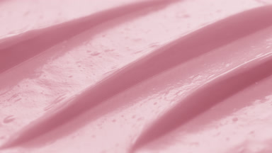 Macro jib pink cosmetic cream texture shot