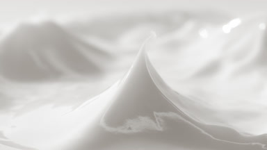 Jib shot of glass has been removed from the white cream
