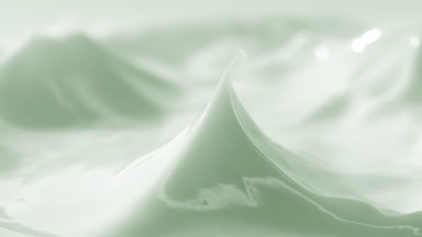 Jib shot of glass has been removed from the green cream