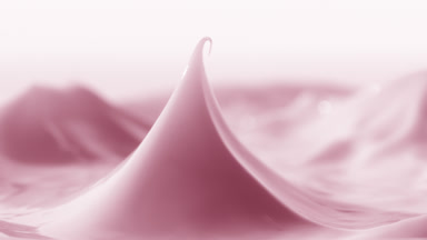 Jib shot of glass has been removed from the pink cream