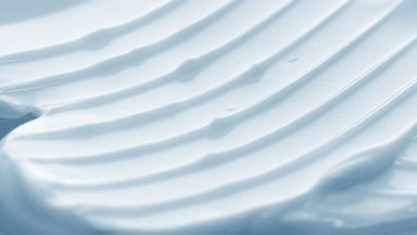 Crane macro texture of blue day cream with minerals