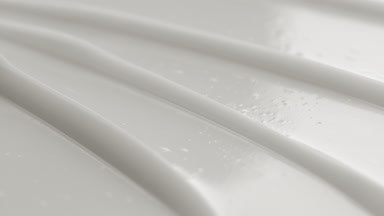 White anti-wrinkle cream furrow texture with reflection of light