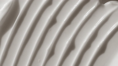 Top view macro turntable white night cream shot
