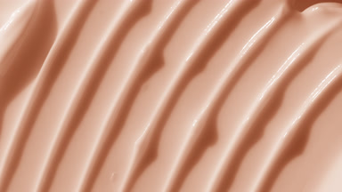 Top view macro turntable beige night cream shot