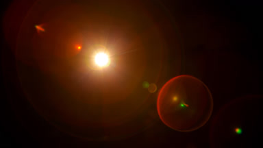 Warm light leak overlay lens focus shift ghosting flares
