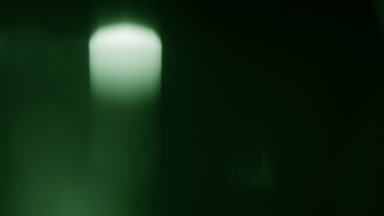 Green prism flare spot moves up in light leak