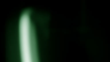 Green light leak & prism flares upward transition overlay