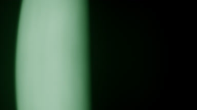 Green tint light leak overlay vertical band on left