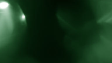Green prism light leaks on frame edges glowing border