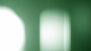 Green light leak overlay two spots travel up for effects