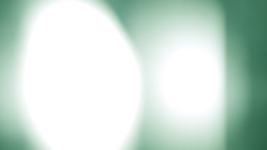 Green light leak overlay: 2 blurred spots move up