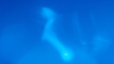 Cool shimmering leak overlay center glow moves up