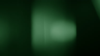 Green light leak overlay glowing spot moves upward