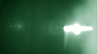 Green light leak overlay right prism flare optimized