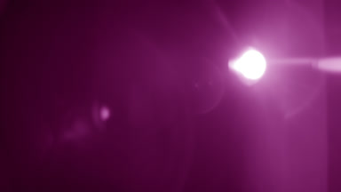 Pink light leak overlay with prism flare right side
