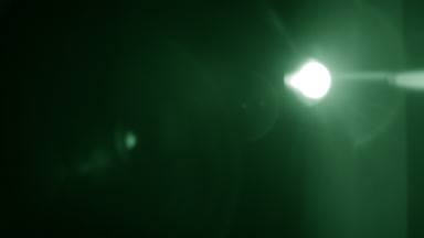 Green light leak overlay & right prism flare for transitions