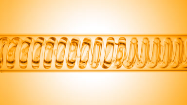 Orange hydrosol filling horizontal coil condenser, lab process