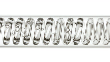 Birch sap in horizontal coil condenser for cosmetic extraction