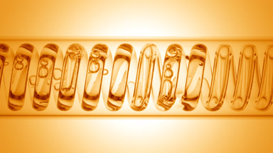 Pumpkin extract in horizontal coil condenser for cosmetics