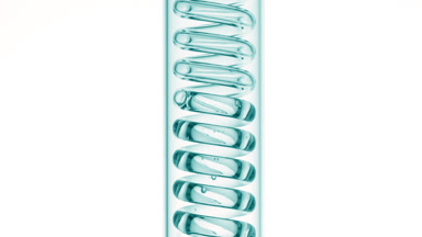 Urea solution in vertical coil condenser for skin formulas