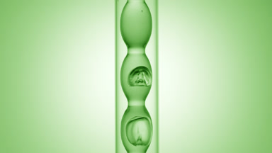 Isopropyl alcohol in bulb condenser, filling and draining view