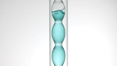 Cosmetic toner filling and draining in bulb laboratory condenser