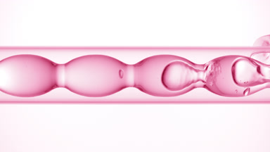 Rose hydrosol filling and draining in bulb laboratory condenser