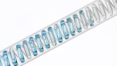 Blue mallow infusion in inclined coil condenser, extraction