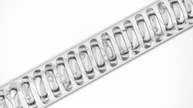 Hyaluronic acid serum in inclined coil condenser, filling up