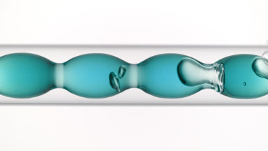 Seaweed liquid extract fills and drains from bulb condenser