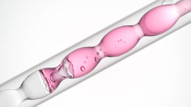 Niacinamide solution in inclined bulb condenser for skincare use