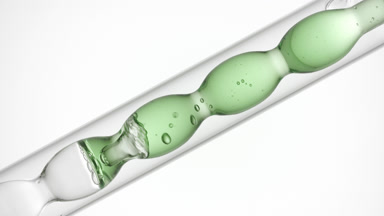 Borage hydrosol in inclined bulb condenser for beauty products