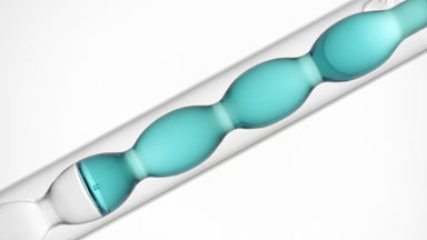 Copper sulfate solution in inclined bulb condenser for beauty