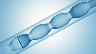 Oxygenated water in inclined bulb condenser for skincare lab