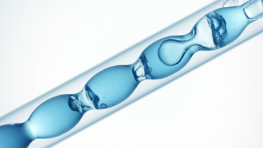 Oxygenated water in inclined bulb condenser for skincare lab