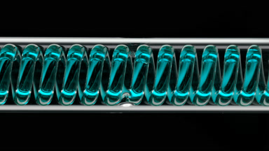 Fragrance flowing in horizontal coil lab condenser apparatus