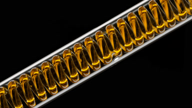 Ginseng infusion fills inclined coil condenser for cosmetics
