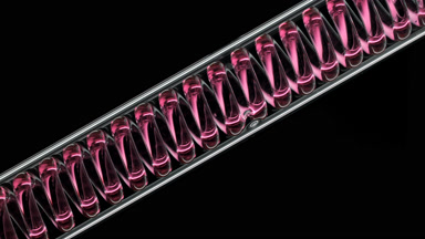 Strawberry distillate fills inclined coil condenser for beauty