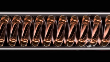 Fragrance flowing in horizontal coil condenser laboratory setup