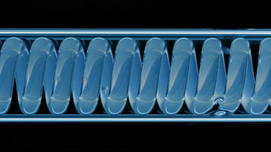 Blue tansy hydrosol in horizontal coil condenser laboratory
