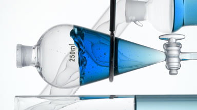 Fragrance injected producing significant splashes inside funnel